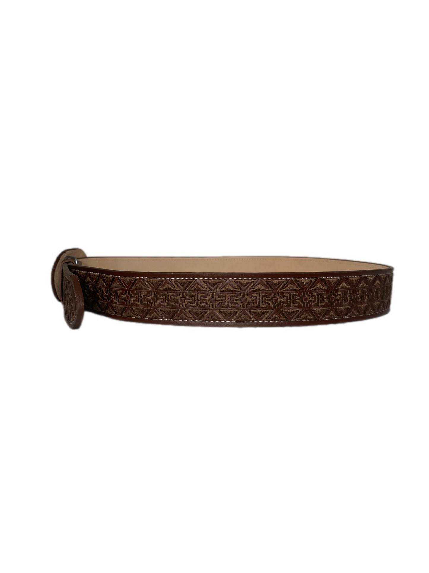 Dark Brown Stylish Horse Textured Leather Belt