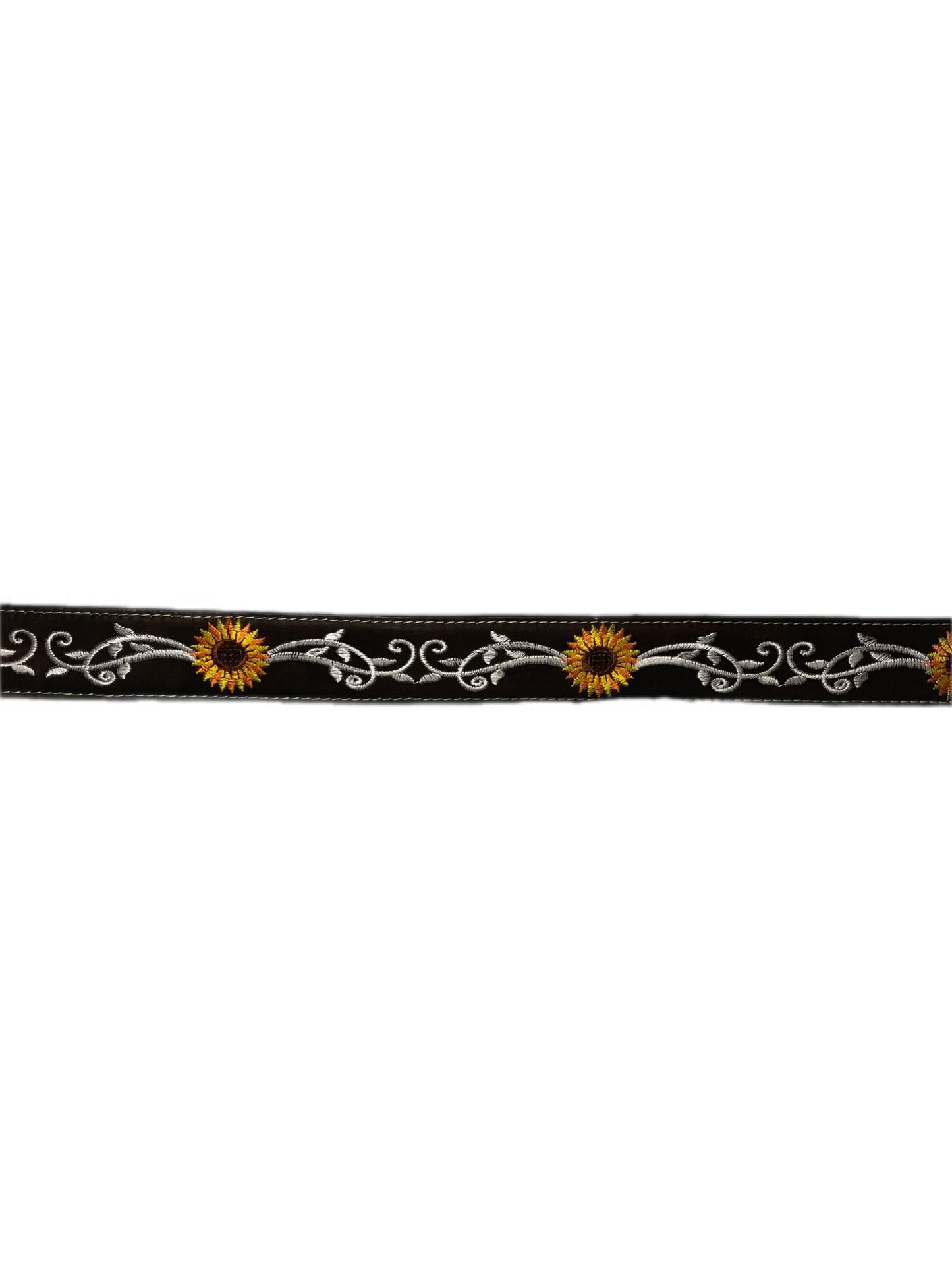 Brown Leather Sunflower Belt - Frontera Western Wear